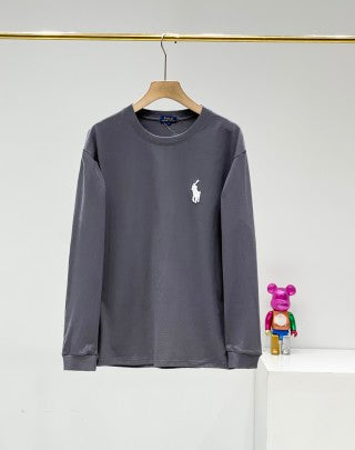 Ralph Lauren T-shirt Essential Pony Logo Long Sleeve Crew Neck Tee