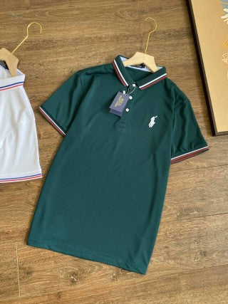 Ralph Lauren Contrast Collar Piqué Polo Shirt