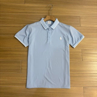 Ralph Lauren Slim Contrast Trim Cotton Mesh Polo Shirt