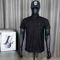 Ralph Lauren Unisex Black Cotton Piqué Pony Polo Shirt