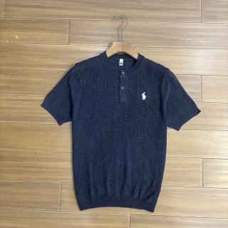 Ralph Lauren T-shirt Knit Short Sleeve Button-Placket Tee